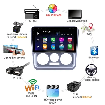 Za Geely CK 2008 - 2016 android 8.1 autoradio 2 Din Avtomobilski Stereo sistem WIFI, GPS Navigacija Multimedia Player št dvd Avtomobilski Stereo sistem