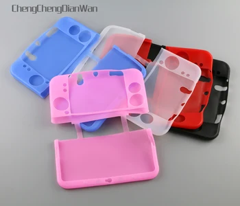 ChengChengDianWan Za NOVE 3DSXL 3DSLL Novi 3DS XL LL Pisane Silikonski Primeru Zajema Kože Zaščitnik silikonske gume primeru 3pcs/veliko