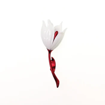 Vanssey Vintage Moda Tulipanov Cvet Rdeče Modre Smolo Prevleko Broška Poročni Dodatki za Ženske 2018 Nova