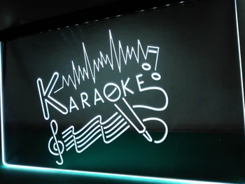 LB319 - Novo! Karaoke Pub Bar Klub Polje NR LED Neon Luči Prijavite doma dekor obrti