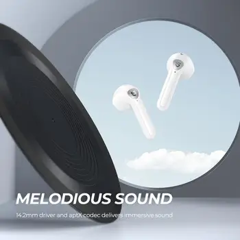 SOUNDPEATS TrueAir2 Brezžični Čepkov QCC3040 aptX Bluetooth V5.1 Slušalke z Dvojno Mic CVC Šumov Brezžične Slušalke