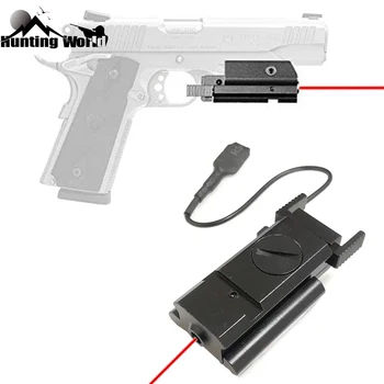 Taktično Kompakten Red Dot Laser Pogled Področje z Tlaka Stikalo ustreza 20 mm Picatinny Železniškega za Lov Airsoft Pištolo Glock Puška