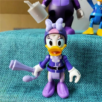7-10 cm 7Pcs Disney Mickey Miške Minnie Akcijska Figura, Princesa Donald Duck Pluton Lutka Božično Darilo Otroci Igrače za Zbiranje Boy