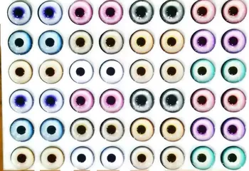Polnjene oči plišastih oči amigurumi oči 12 mm 54pcs steklene oči