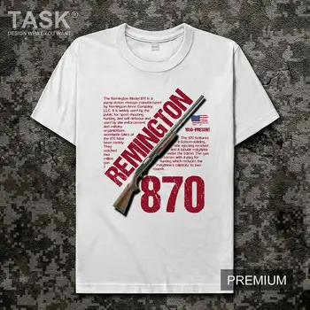 ZDA Remington 870 Strel Spray pištolo orožje navijači priložnostne tiskanje Kratek rokav t-shirt mens CSGO igra bombaž ulične poletje tees