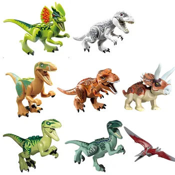Jurassic Svetu 2 Gradniki Dinozavri Številke Opeke Tyrannosaurus Rex Indominus Rex I-Rex Zberejo Otroci Igrače