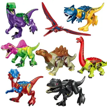 Jurassic Svetu 2 Gradniki Dinozavri Številke Opeke Tyrannosaurus Rex Indominus Rex I-Rex Zberejo Otroci Igrače