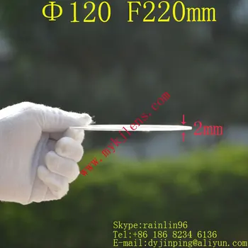 Goriščna razdalja 220 mm fressnelov optični element Objektiva DIY TV Projekcija Solarni kuhalnik Premer 120 mm brezplačna dostava D120 mm F220mm
