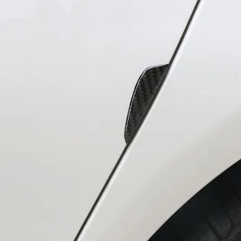 4pcs Ogljikovih vlaken Vrata Avtomobila dekoracijo auto Vrata crash nič odbijača trakovi 3D nalepke za BMW F10 F30 F20 E46 E90 X1 X3 X5 X6