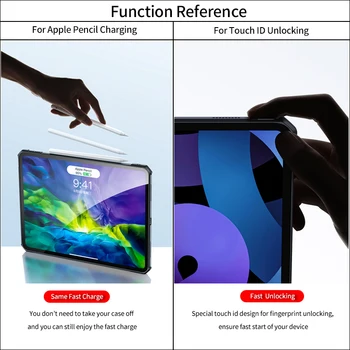 Xundd Novega Imetnika Tablični Primeru Za iPad Pro 11 Za 12,9 Primeru 2020 -S Stojalom Shockproof 360° Kritje iPad Zaščitna torbica Za iPad 2020