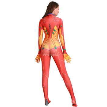 Deluxe AsukaTest Plugsuit Cosplay Halloween Kostumi Za Ženske, Otroci Carnival Party Obleka