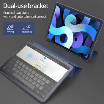Za iPad Zraka 4 Primeru, Aiyopeen Magnetni Smart PU Usnje Mehko TPU Cover Za iPad Zraka za 10,9-palčni 2020 Primeru
