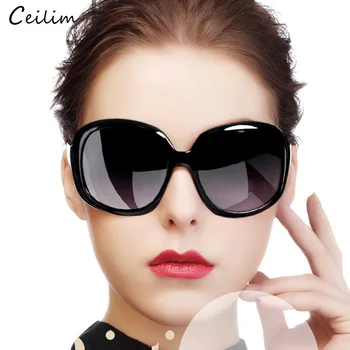 Moda Bela Črna Sončna Očala Ženske Letnik Prevelik Ovalne Jasno, Sončna Očala Lady Elegantno Odtenkih Poletja Očala Oculos