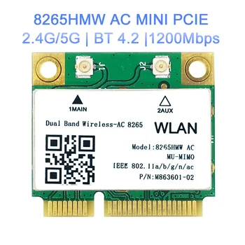 802.11 ac za Intel 7260 7260HMW wifi + BT Bluetooth 4.0 adapter mini PCI-E 867Mbps 7260AC 7265HMW 8265HMW WiFi Wlan kartico