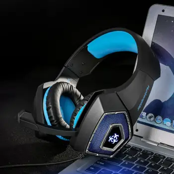 VSAKO 3,5 mm V1, Stereo Bas Slušalke Video Igre Surround Gaming Slušalke za PS4 Novi Xbox En Prenosni RAČUNALNIK Z Mic LED Slušalke