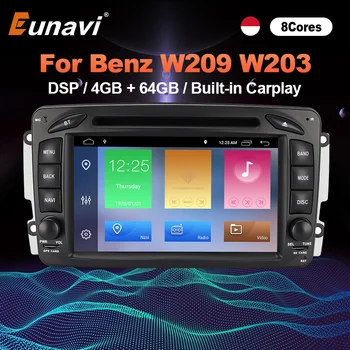 Eunavi 2 Din Android 10 Avto DVD Za Mercedes Benz CLK W203 W208 W209 W210 W463 Vito Viano 7 palčni Zaslon Avto Radio, GPS Navigacija