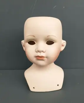Srčkan Vintage Retro Umetnost Keramične Lutka Glavo Lutka Baby Doll Darilo Za Rojstni Dan Doma Starinsko Okraski