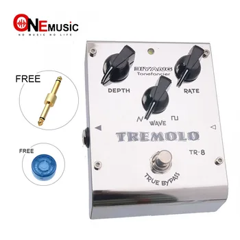 Biyang ToneFancier TR-8 Analogni Tremolo Kitaro, Bas Učinek Pedal 2 Val Obliki Prilagodite True Bypass z pedal priključek