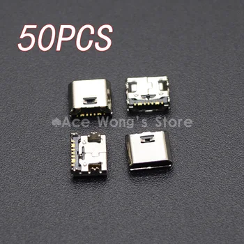50pcs novo 7pin mini micro usb polnjenje polnjenje jack priključek priključite dock stojalo vrata za Samsung i9082 i9080 i879 i8552 i869