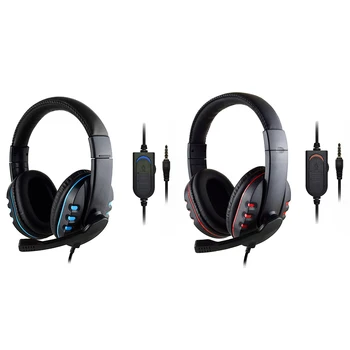 Univerzalni Gaming Slušalke 3.5 mm Žične Slušalke Globok Bas Igralec Več-Ear Slušalke za PS4 XBox En Računalnik Za LOL PUGB Cyberpunk2077