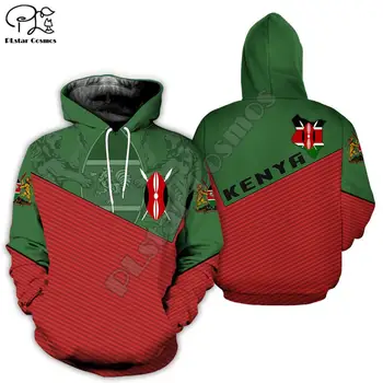 ženske, Moški, kenija zastavo 3d vse preko tiskanih obleke Hoodies unisex dolg rokav Jopice zadrgo puloverju trenirko