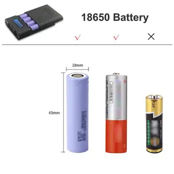 4 x 18650 Baterije, Ohišje LCD Zaslona Baterijo Škatla za Shranjevanje Prenosne Baterije Lupini Primeru DIY 18650 Moči Banke Primeru nosilca za Baterijo