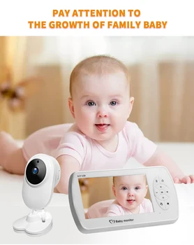 1080P 4.3 Palčni Zaslon Brezžični Video Varuška Baby Monitor s Kamero Varnosti 2MP Babyfoon Monitor Night Vision Baby Monitor