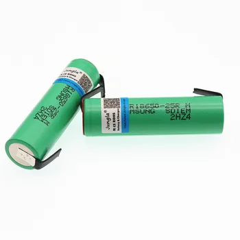 Za Samsung Original 18650 INR1865025R 20A razrešnice litijeve baterije 2500mAh elektronska cigareta Baterije+DIY Niklja