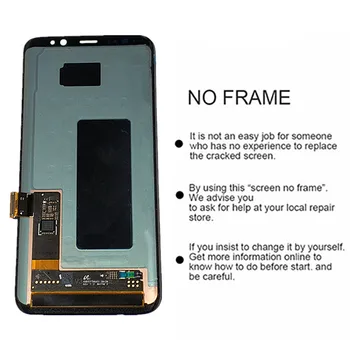Visoka Kakovost AMOLED Zamenjava Za Samsung S8 LCD z Okvirjem G950F G950U G950W8 Zaslon na Dotik Skupščine 5.8