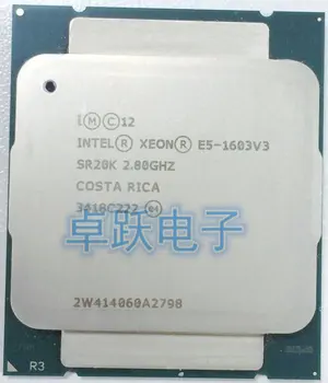 Intel CPU Xeon E5-1603V3 SR20K 2.80 GHz 4-Jedra 10M LGA2011-3 E5-1603 V3 procesor E5 1603V3 brezplačna dostava E5 1603 V3