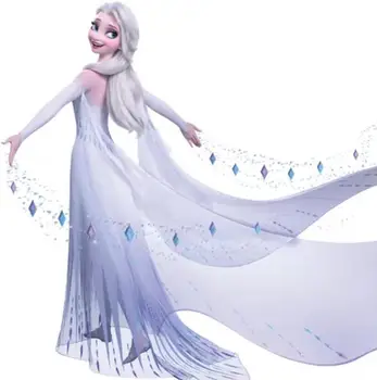 Princesa Elsa Obleko Vlogo Igra Prom Stranka Dress Snow Queen Zamrznjene Dekleta Obleko, Ana Božič Cosplay Kostum Otroci Oblačila
