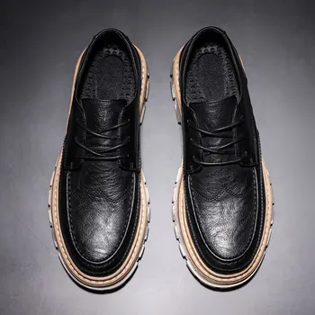 Edini mens čevlji mens black priložnostne elegantni čevlji blagovne znamke podjetja prosti čas Mens oblikovalec človek usnjene sandale debele dihanje moški