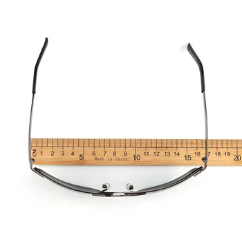 Evove Prevelik Polarizirana sončna Očala Moški Rimless sončna Očala za Moške 160 mm široko velik okvir Polaroid Anti Polar