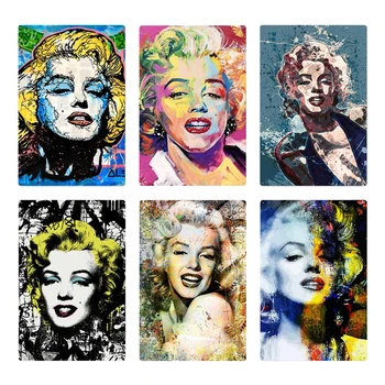 Marilyn Monroe Letnik Kovinski Plakat Plaketo Tin Prijavite Kovinsko Steno Dekor Človek Jama Klub, Dnevna Soba Kovine Znaki