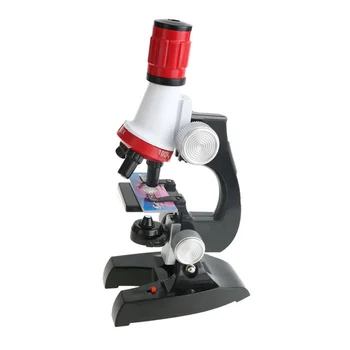 ZK30 Novo Mikroskopom Komplet Lab LED 100/400/1200X Doma, Šole, Izobraževalne Igrače Darilo Rafinirano Biološki Mikroskop Za Otroke Otrok