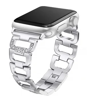 Združljiv za Apple Watch Band 44 42mm iz Nerjavečega Jekla Metal Povezavo Zapestnica Razredi za iWatch Serije 5/4/3/2/1Wristband Trak
