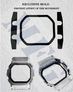 316L iz nerjavečega jekla watchband ploščo/primeru DW5600 GW5000 GW-M5610 kovinski trak jekla pasu orodja za moške/ženske, darilo