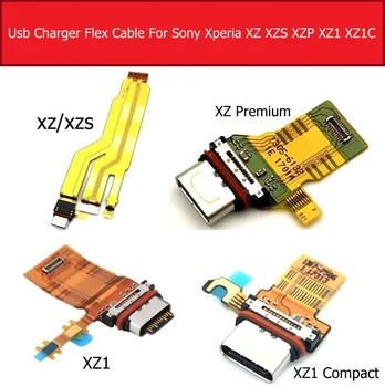 Polnjenje prek kabla USB Vrata Odbor Za Sony Xperia XZ/ XZS/XZ Premium XZ1/XZ1 Kompakten mini Polnilec Dock Stojalo Priključek Modula Flex Kabel