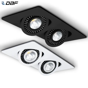 [DBF]360 Kota Prilagoditev LED Vgradni Downlight, 10W 14W 20W LED 24W Strop Spot Luči 3000K/4000K/6000K Črno/Belo Ohišje Luči