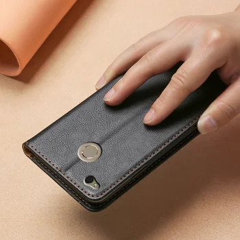 Usnjena torbica Za Coque Xiaomi Redmi 4X Primeru Magnetni Projekcijska Stojala za Telefon Primeru za Xiaomi Redmi 4X Kritje Fundas Telefon Kritje