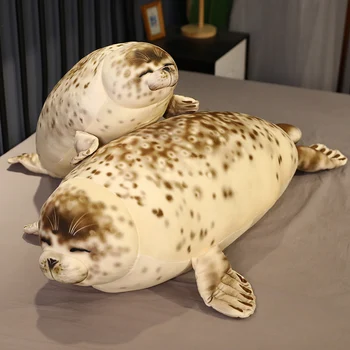 3D Tiskanje Simulacije Pečat Igrača Blazino Pliš Plišaste Sea World Animal Pečat Vrgel Blazine Morski Lev Nap Spalno Blazino Lutka Igrača za Otroke