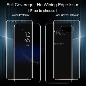Za Samsung Galaxy S8 Plus S8+Screen Protector 2PCS IMAK Spredaj Nazaj Polno Zajetje Hydrogel Zaščitno folijo Za Samsung Galaxy S8