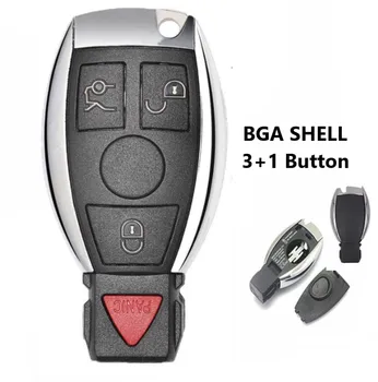4 3+1 gumb Zamenjava Lupini Smart Remote Key Primeru za Mercedes-Benz BGA CLS CLK CLA SLK W203 W210 W211 AMG W204