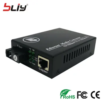 100Mbps Media Pretvornik Fast Ethernet Fiber Optic, Da RJ45 SC Konektor Za Ohišje ethernet stikalo ftth komplet orodij