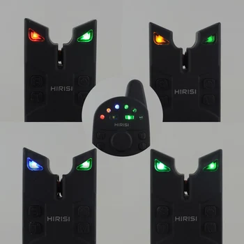 Brezžični Krap Ribolov Alarm 1+4 LED Ribolov Ugriz Alarm Indikator SA