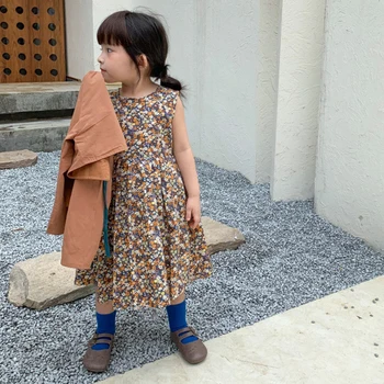 2020 Otroci Jopiči ＆ Cvetlični Oblačenja Za Dekleta, Obleko Določa Baby Dekle Obleko Dekleta Kompleti Oblačil Z Dolgimi Rokavi Dekle Obleko Otroci Oblačila
