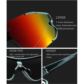 KDEAM 2021 Prilagodljiv In Ultralahkih TR90 Okvir moška sončna Očala Polarizirana Visoko Odporna na udarce 1.1 mm Debeline sončna Očala