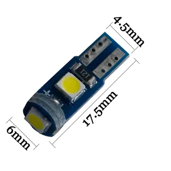 10pcs Super Svetla T5 3 SMD 3030 LED W3W 58 73 286 Avto Notranje Luči Auto Strani Klin nadzorni Plošči Merilnik Instrument Sijalka