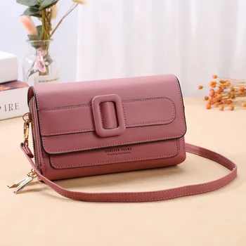High-end žensk bag2020 nove denarnice, mobilni telefon vrečko korejski moda kontrast barve kvadratek torba retro ramenski messenger bag