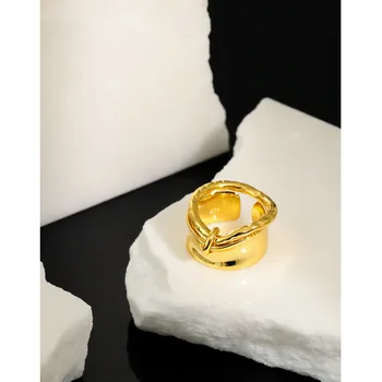 CHOZON korejski ins nišo design nezakonitih nemoteno S925 sterling srebrni prstan ženski prstan Japonska online slaven z debelo